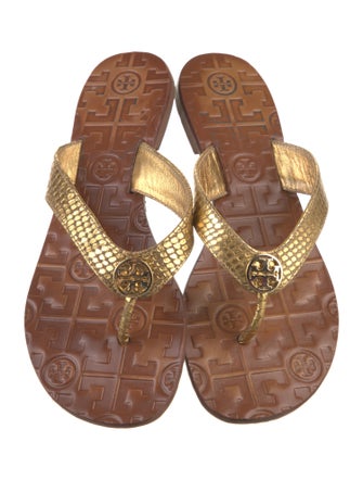 Tory Burch Leather Flip Flops