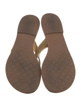Tory Burch Leather Flip Flops