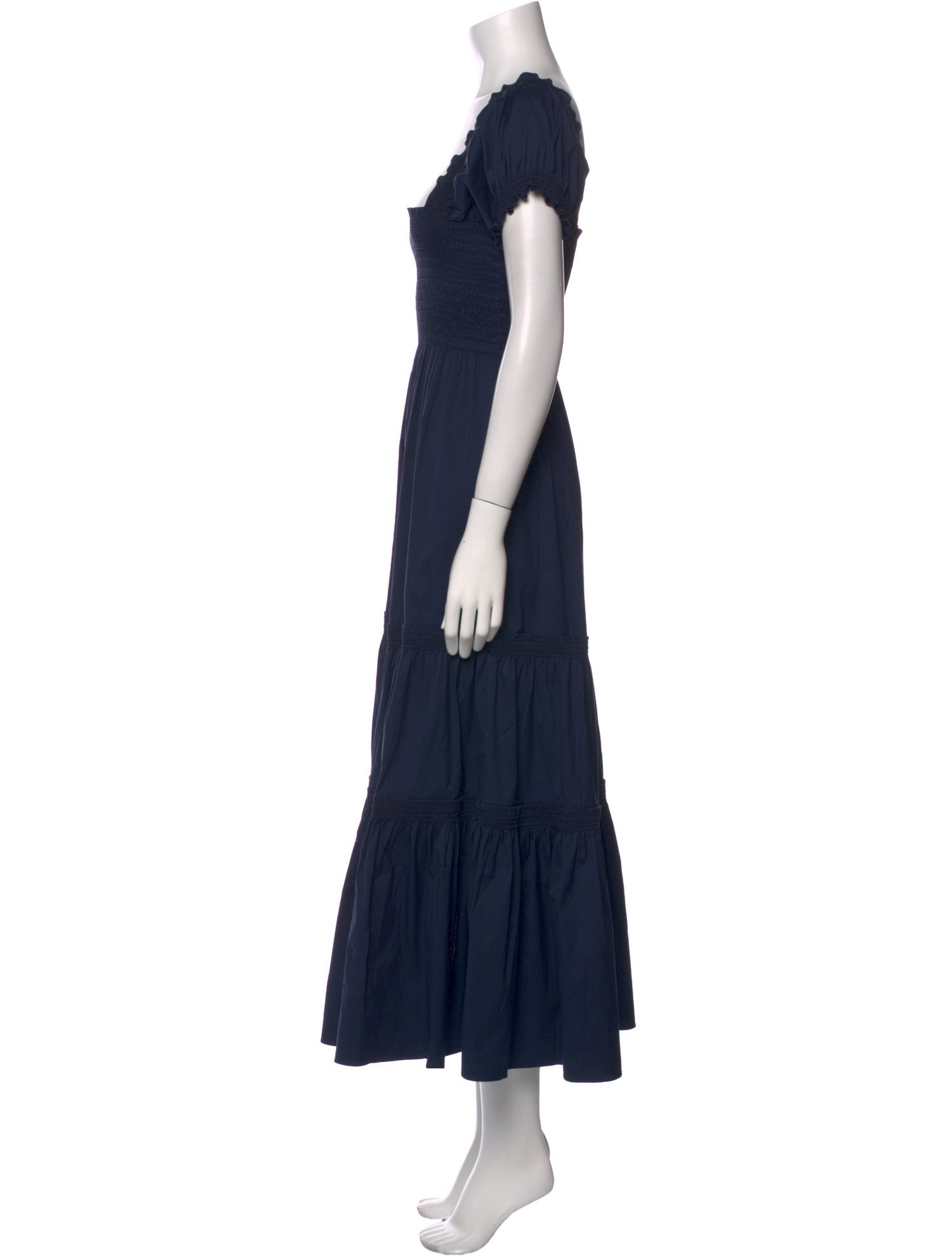 Tory Burch Square Neckline Long Dress