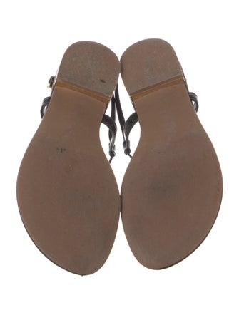 Tory Burch Leather T-Strap Sandals