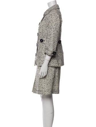 Tory Burch Tweed Pattern Skirt Suit