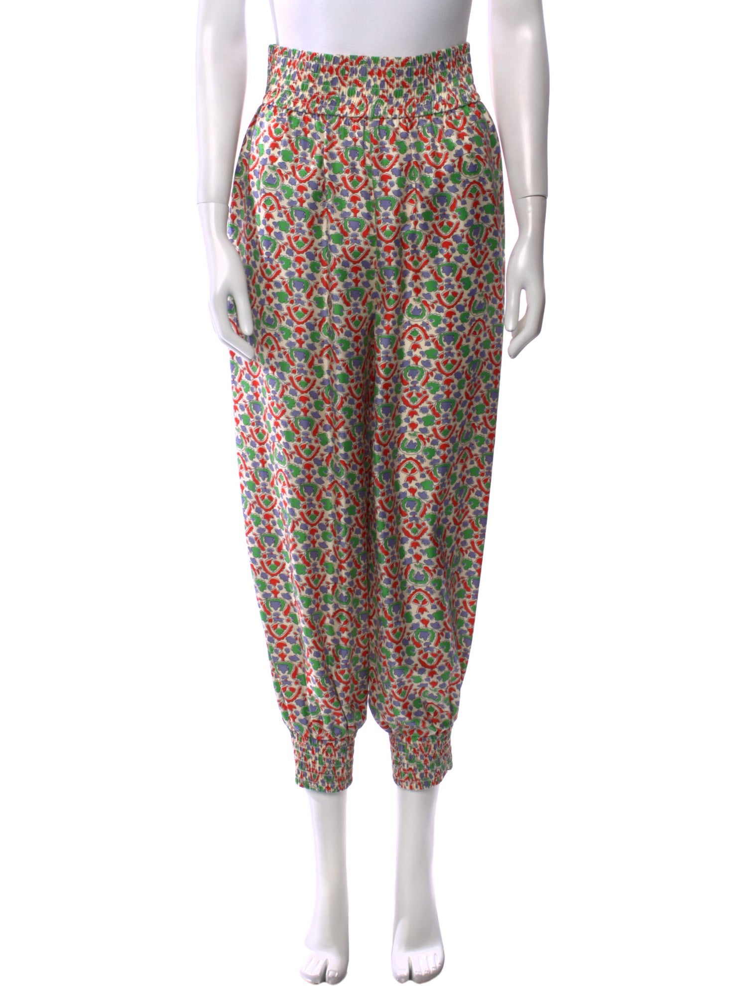 Tory Burch Silk Skinny Leg Pants