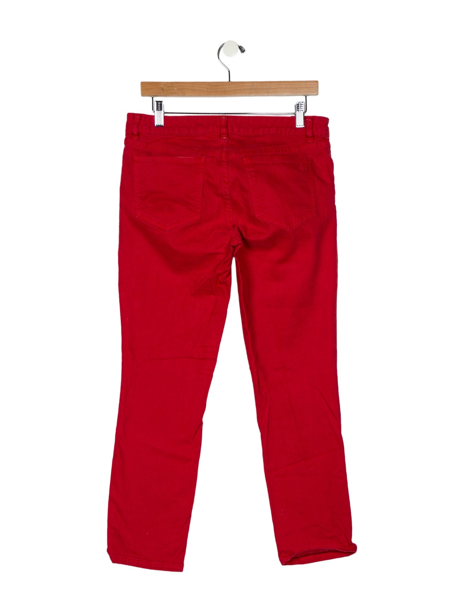 Tory Burch Mid-Rise Straight Leg Jeans