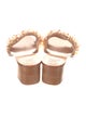 Tory Burch Leather Beaded Accents Slides