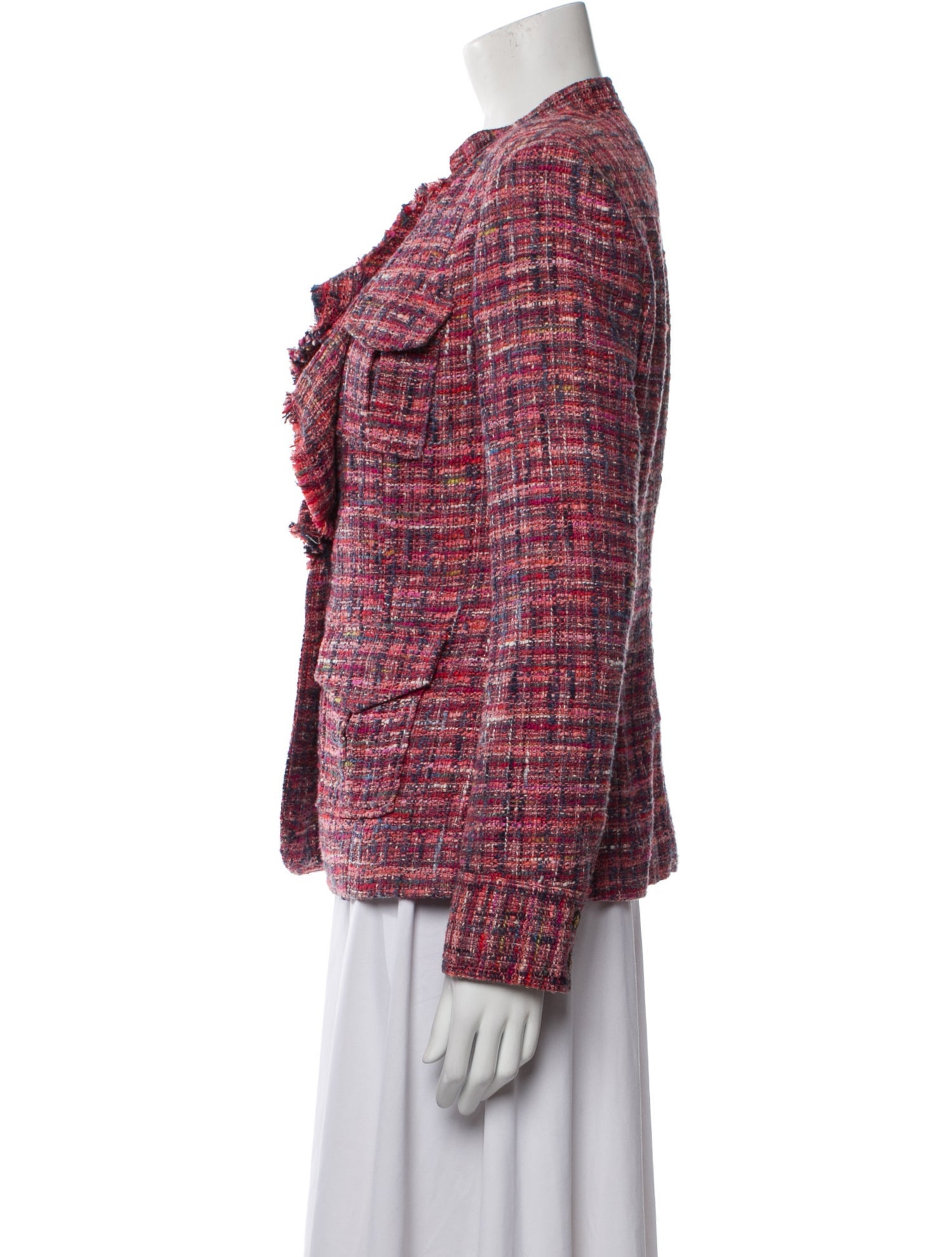 Tory Burch Tweed Pattern Blazer