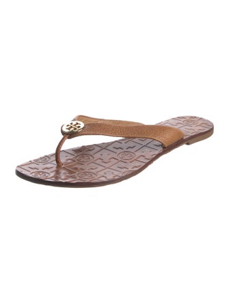 Tory Burch Leather Flip Flops