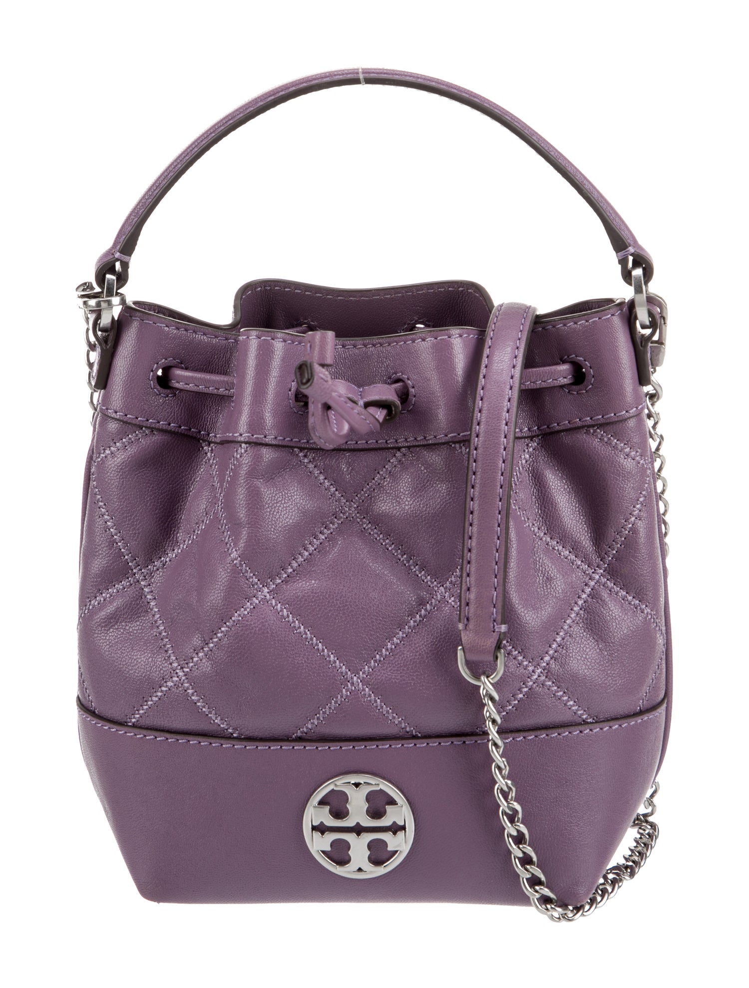 Tory Burch Leather Bucket Bag
