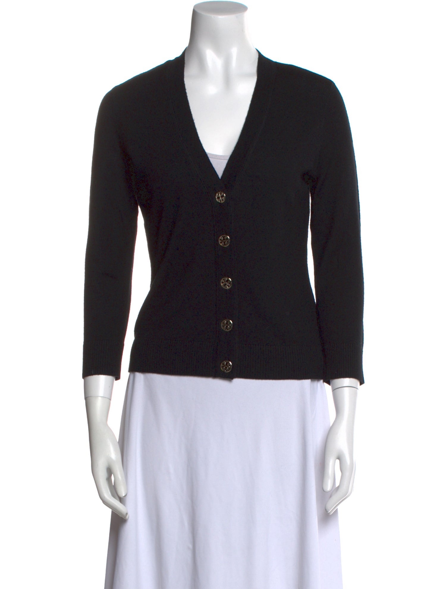 Tory Burch Merino Wool V-Neck Sweater