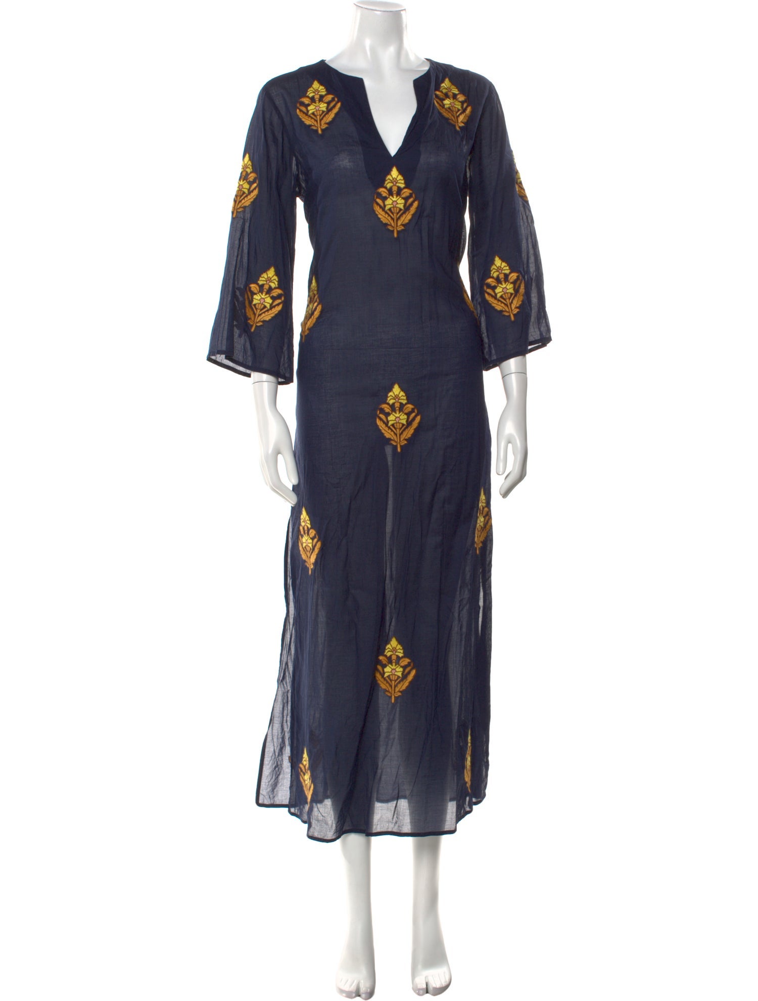 Tory Burch Floral Print Long Dress