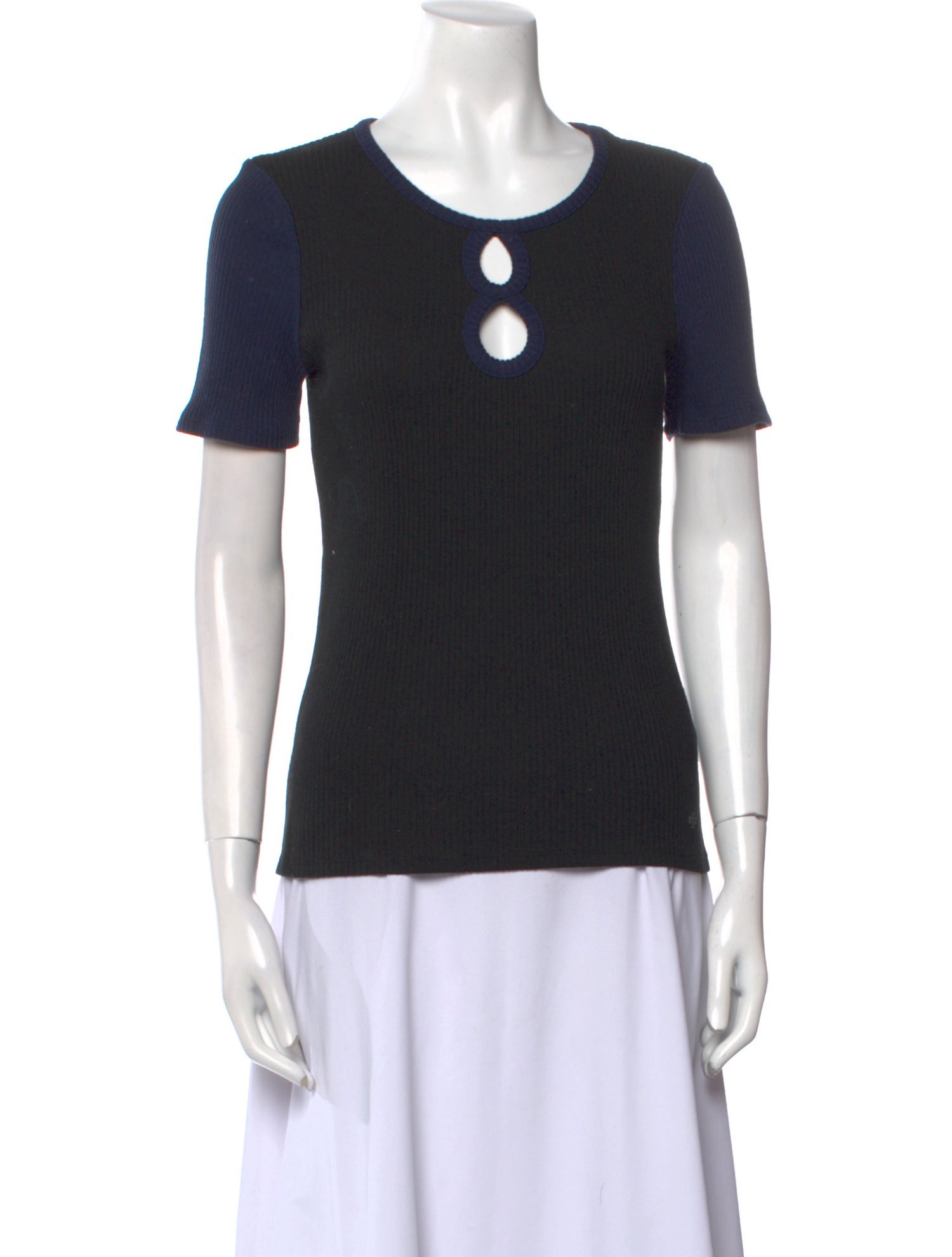 Tory Burch Crew Neck Short Sleeve T-Shirt