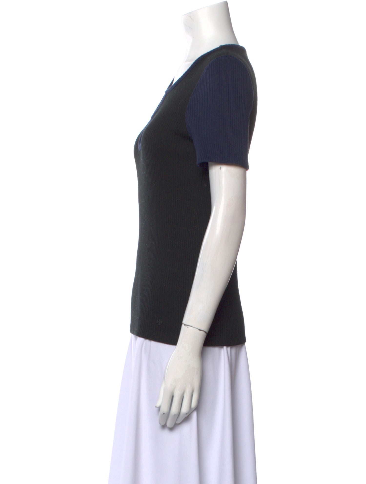 Tory Burch Crew Neck Short Sleeve T-Shirt