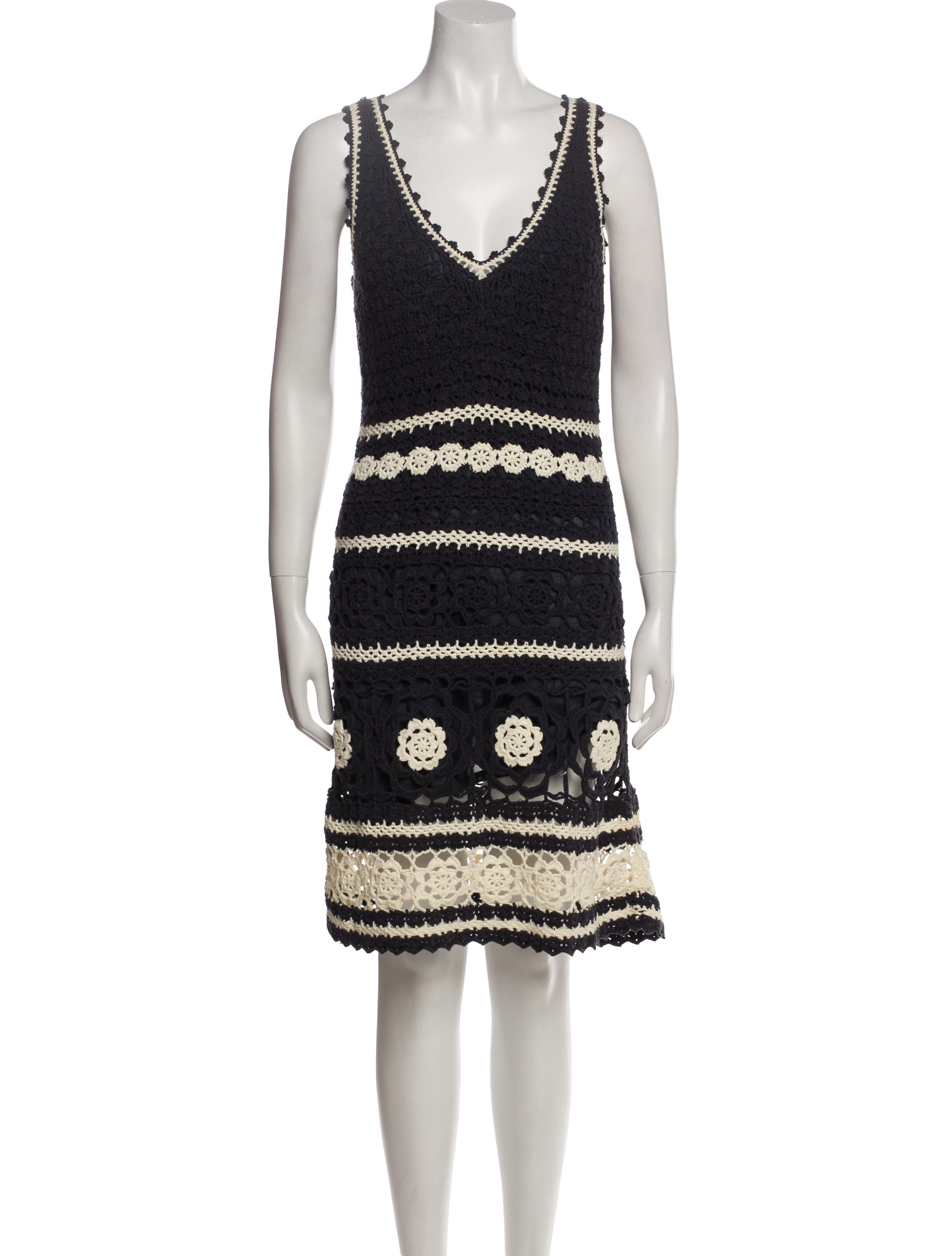 Tory Burch Striped Knee-Length Dress