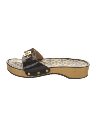 Tory Burch Patent Leather Slides