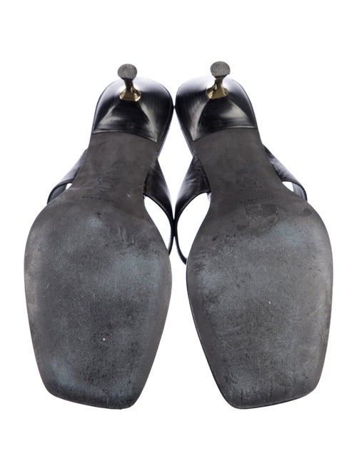 Tory Burch Leather Chain-Link Accents Slides