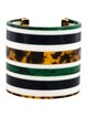 Tory Burch Resin Striped Cuff