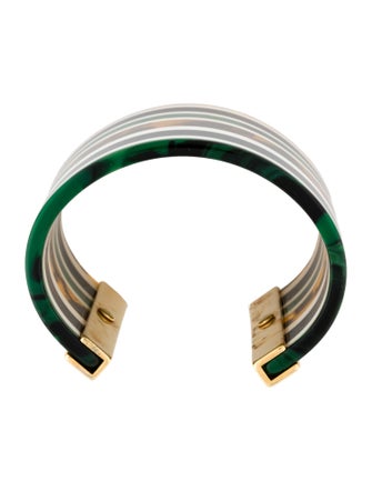 Tory Burch Resin Striped Cuff