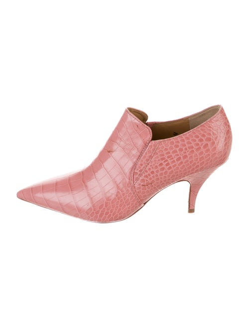 Tory Burch Embossed Leather Animal Print Boots