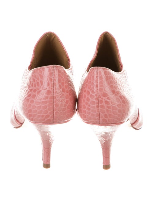 Tory Burch Embossed Leather Animal Print Boots