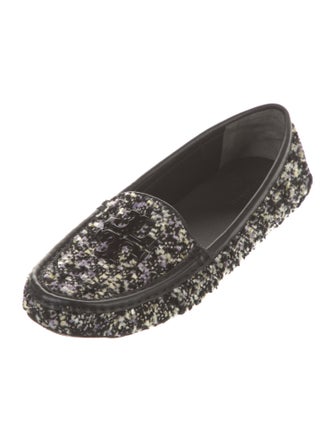 Tory Burch Tweed Tweed Pattern Loafers