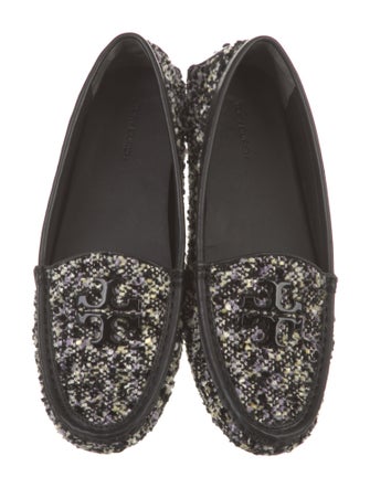 Tory Burch Tweed Tweed Pattern Loafers
