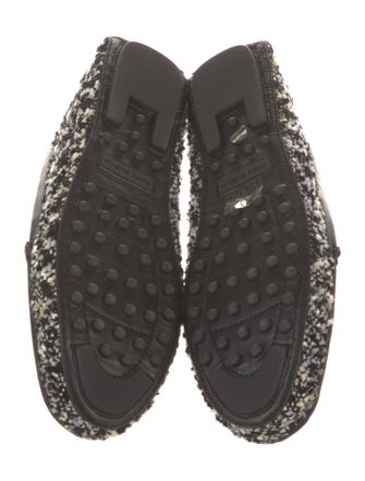 Tory Burch Tweed Tweed Pattern Loafers