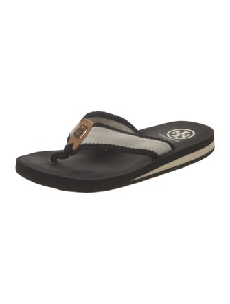 Tory Burch Canvas Flip Flops