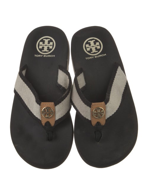 Tory Burch Canvas Flip Flops