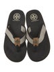 Tory Burch Canvas Flip Flops