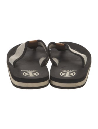 Tory Burch Canvas Flip Flops