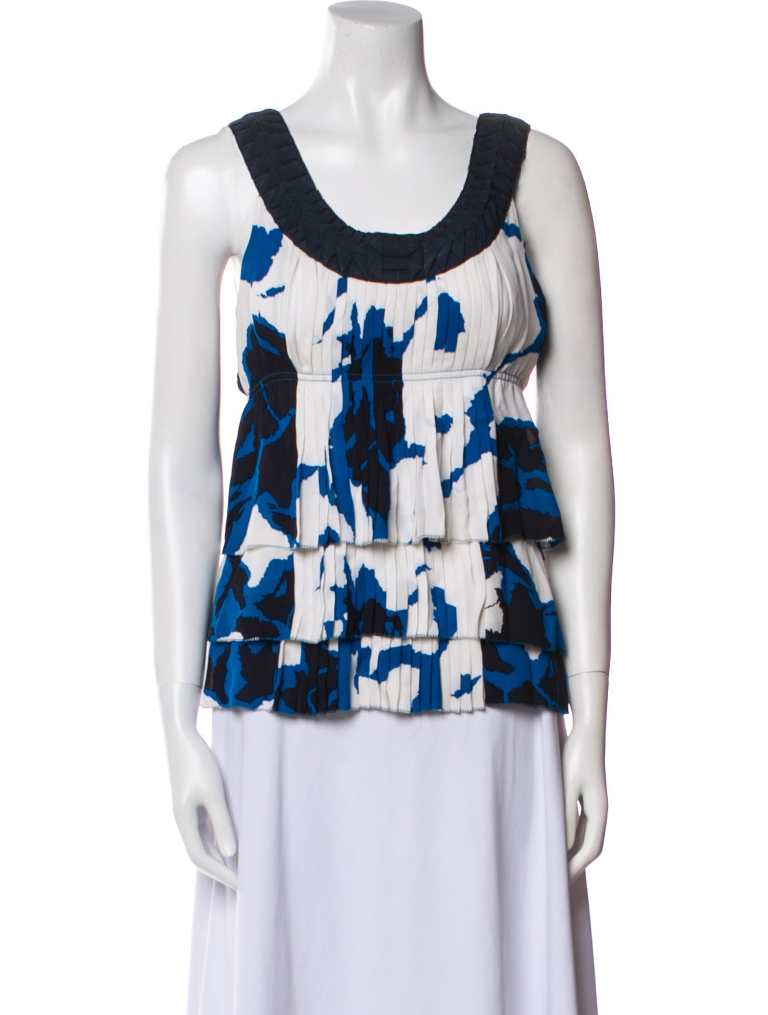 Tory Burch Silk Printed Top w/ Tags