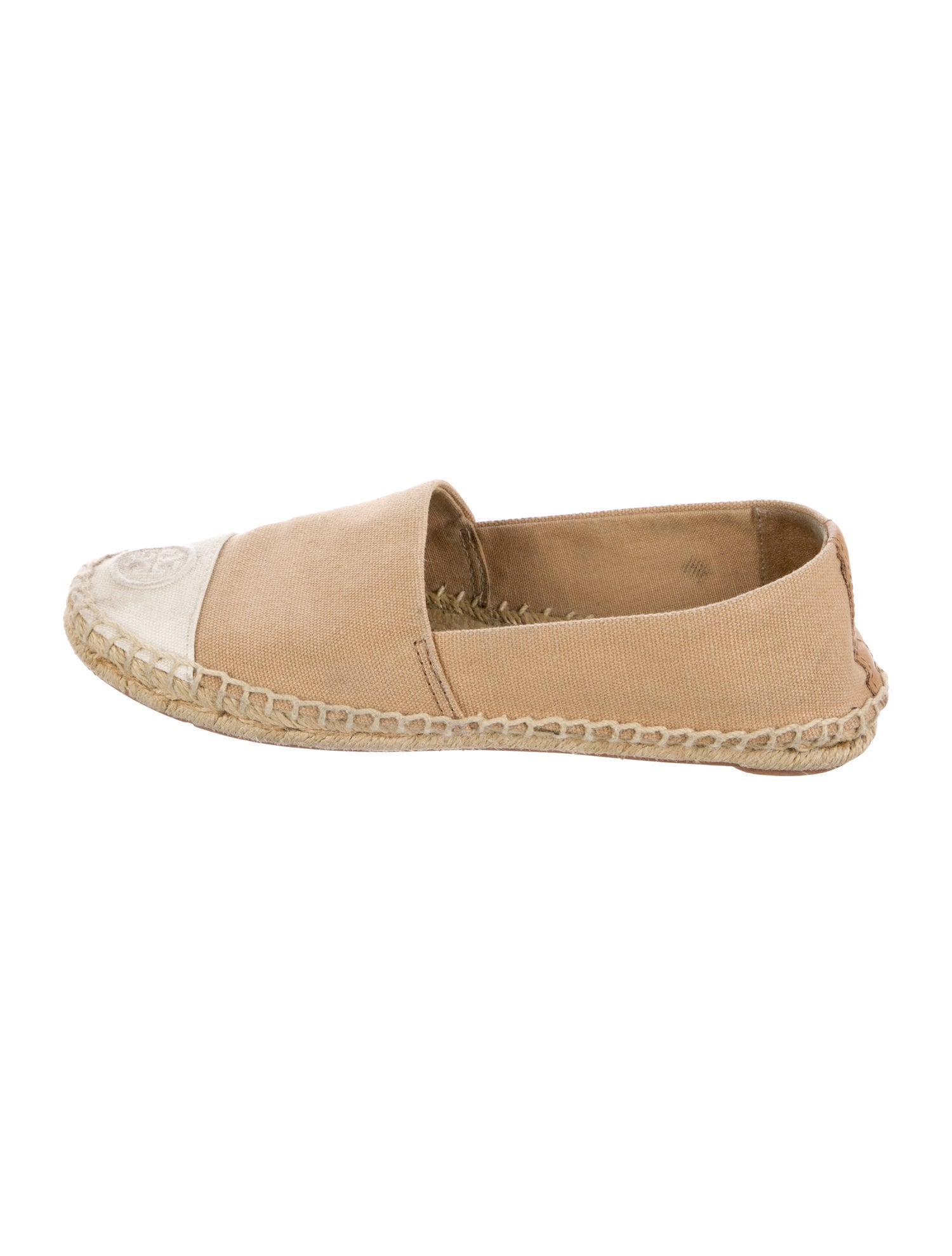 Tory Burch Canvas Colorblock Pattern Espadrilles