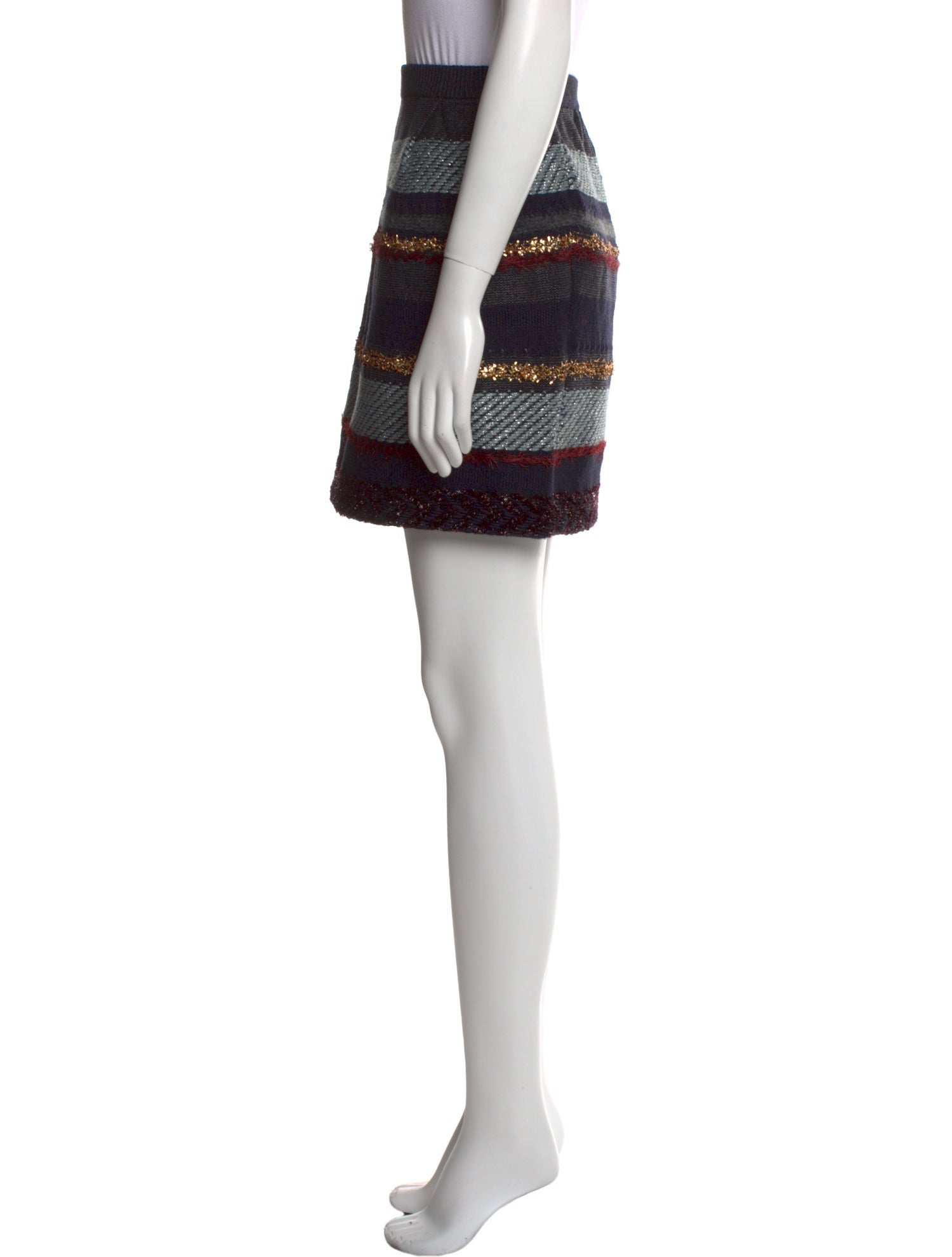 Tory Burch Merino Wool Mini Skirt