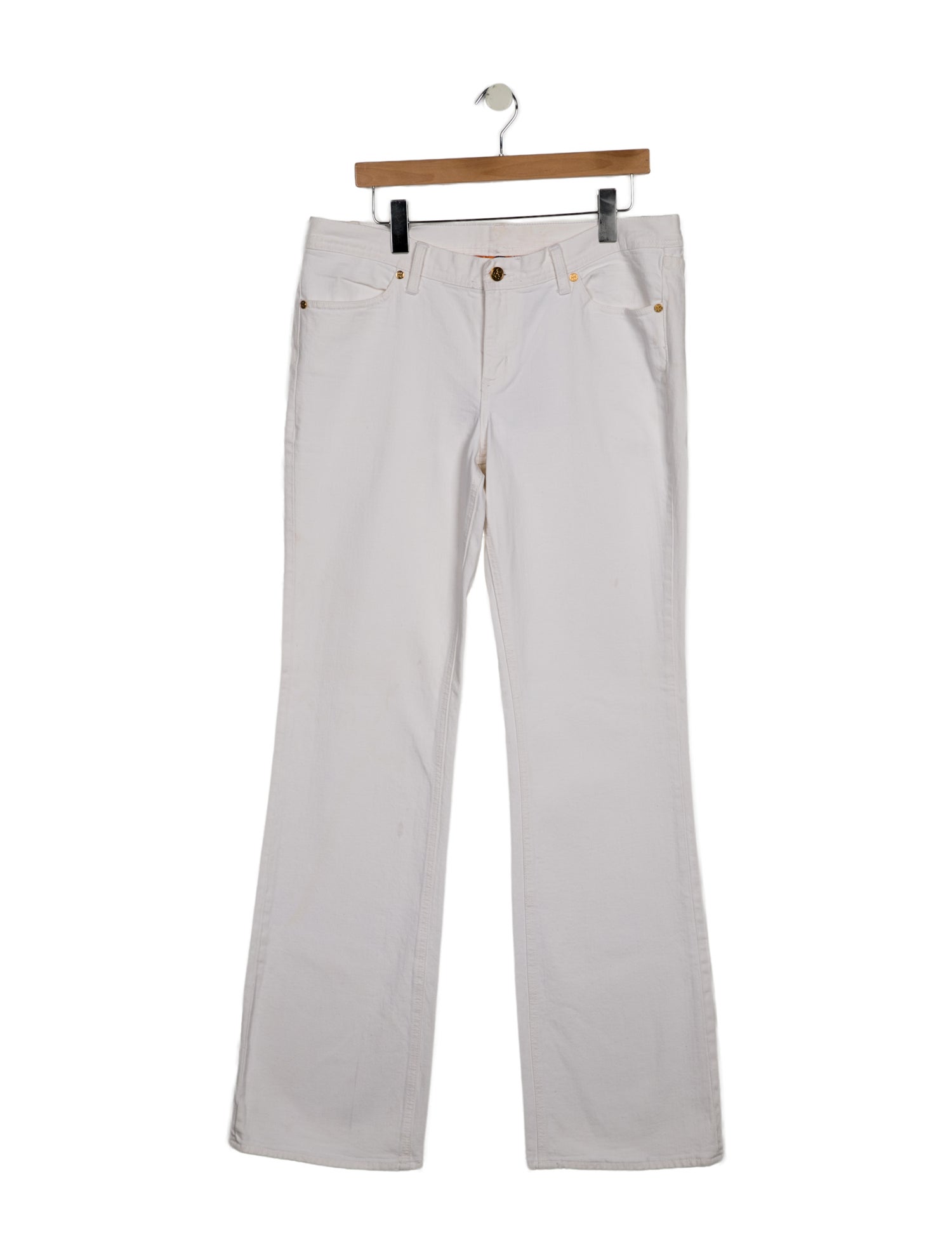 Tory Burch Mid-Rise Wide Leg Jeans