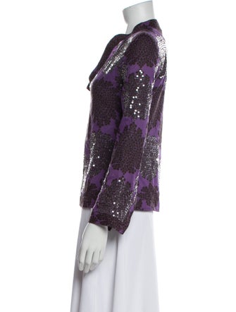 Tory Burch Printed V-Neck Top