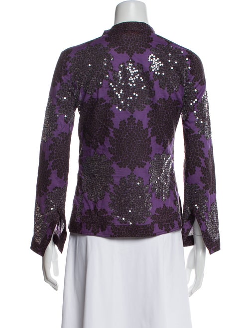 Tory Burch Printed V-Neck Top