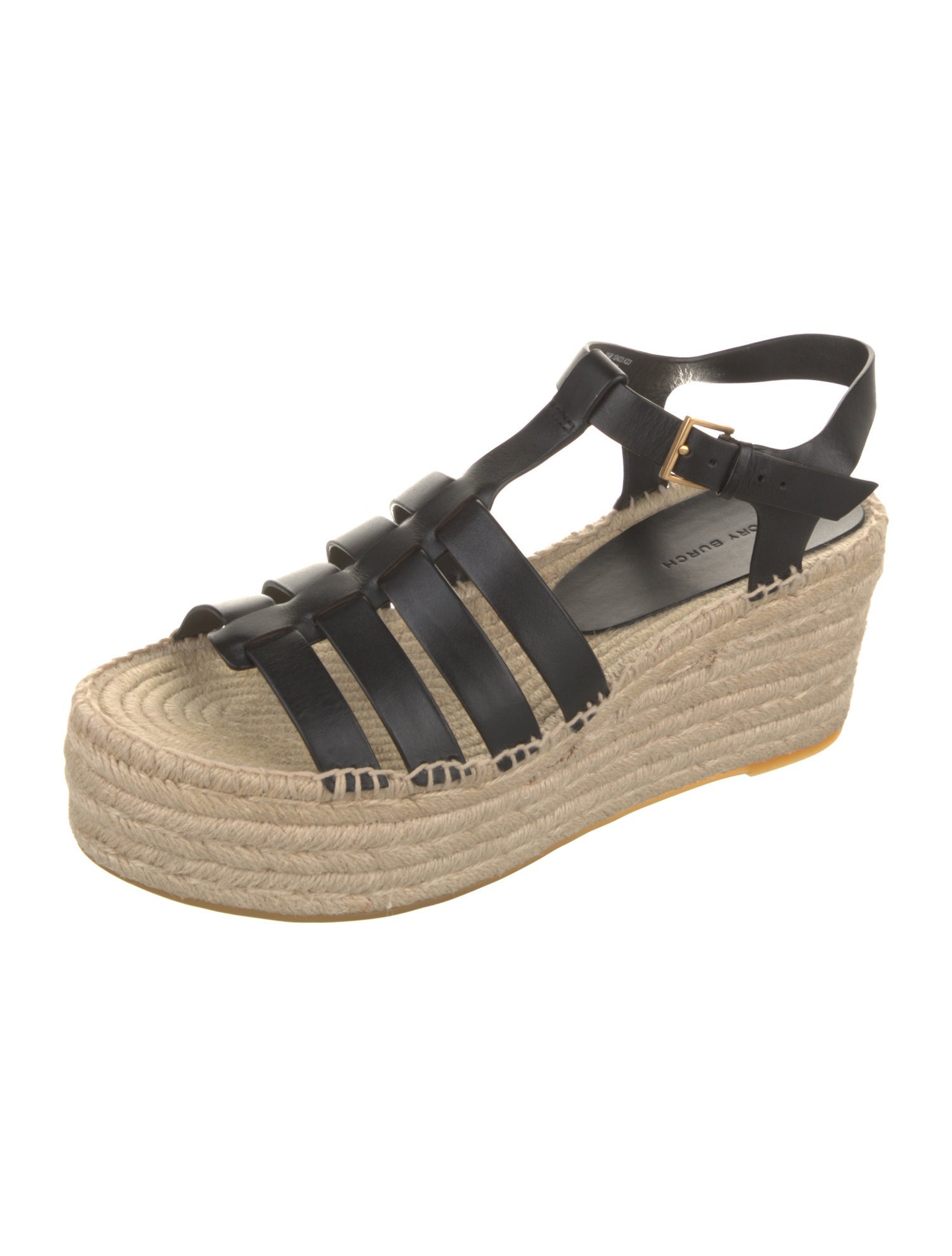 Tory Burch Leather Braided Accents Espadrilles