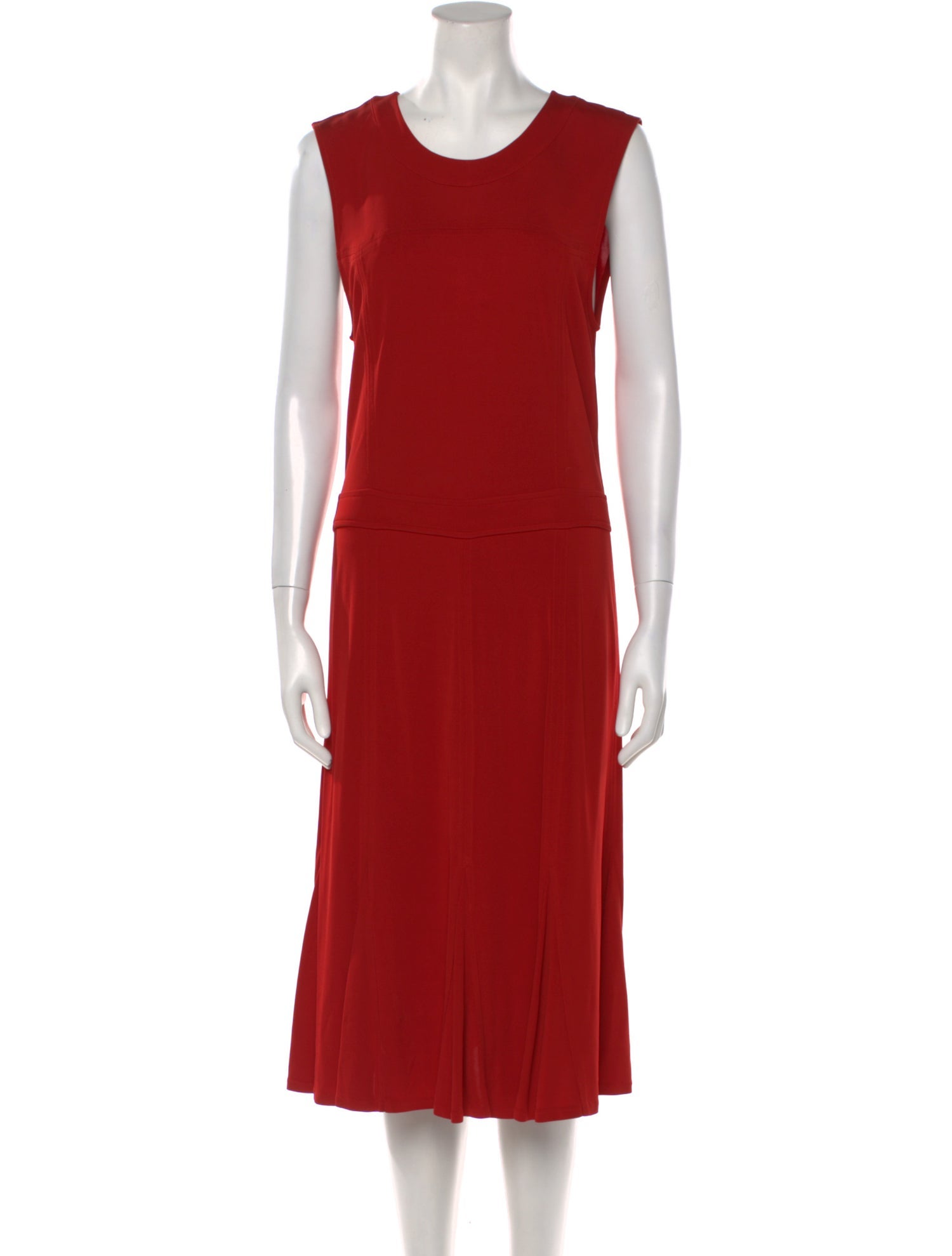 Tory Burch Scoop Neck Midi Length Dress