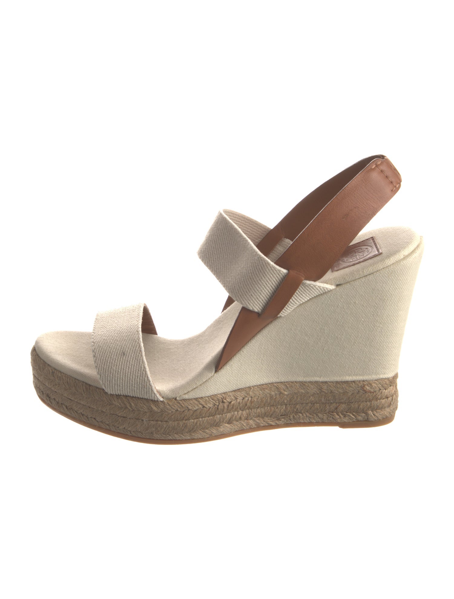 Tory Burch Canvas Colorblock Pattern Espadrilles