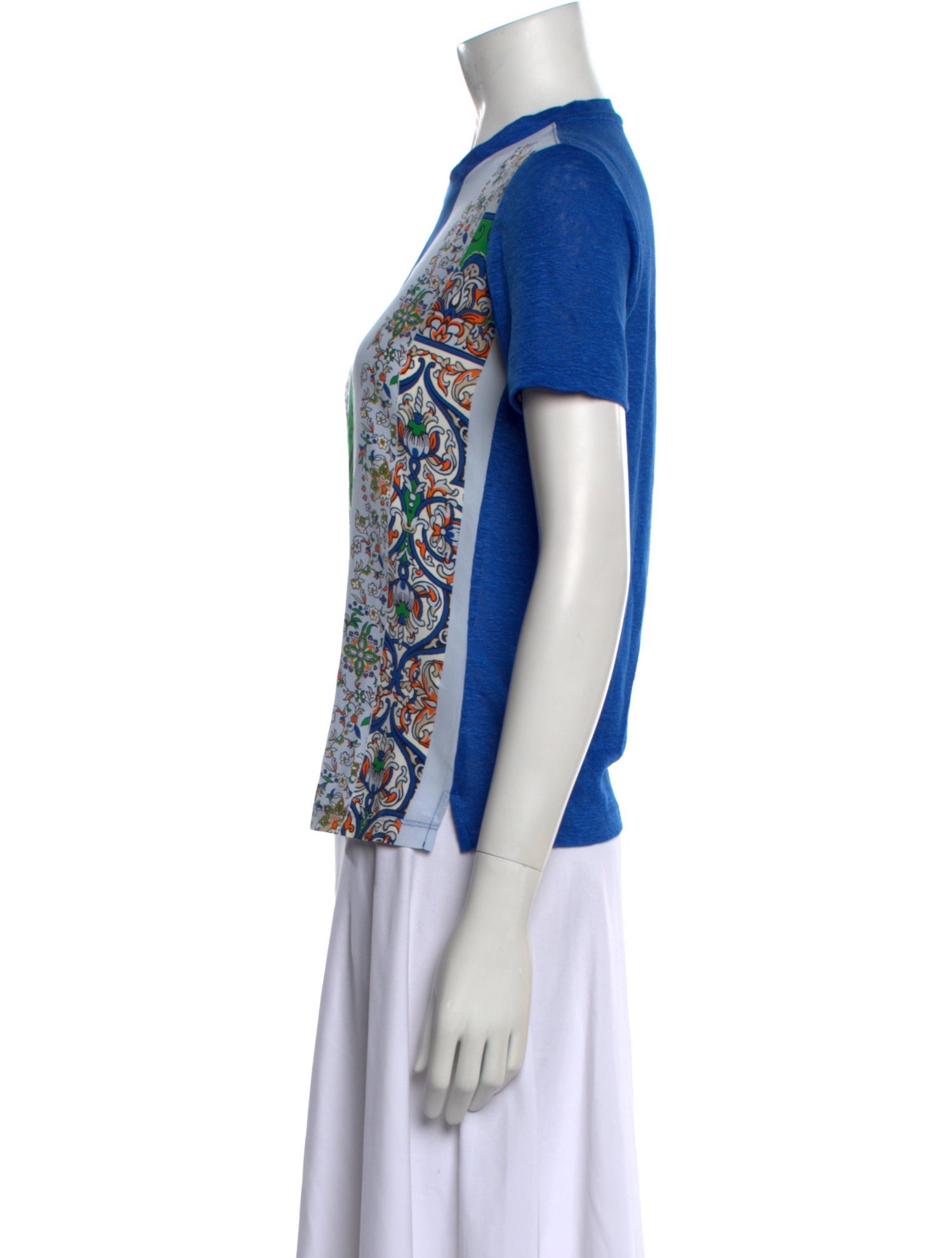 Tory Burch Linen Printed T-Shirt