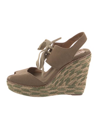 Tory Burch Canvas Slingback Pumps