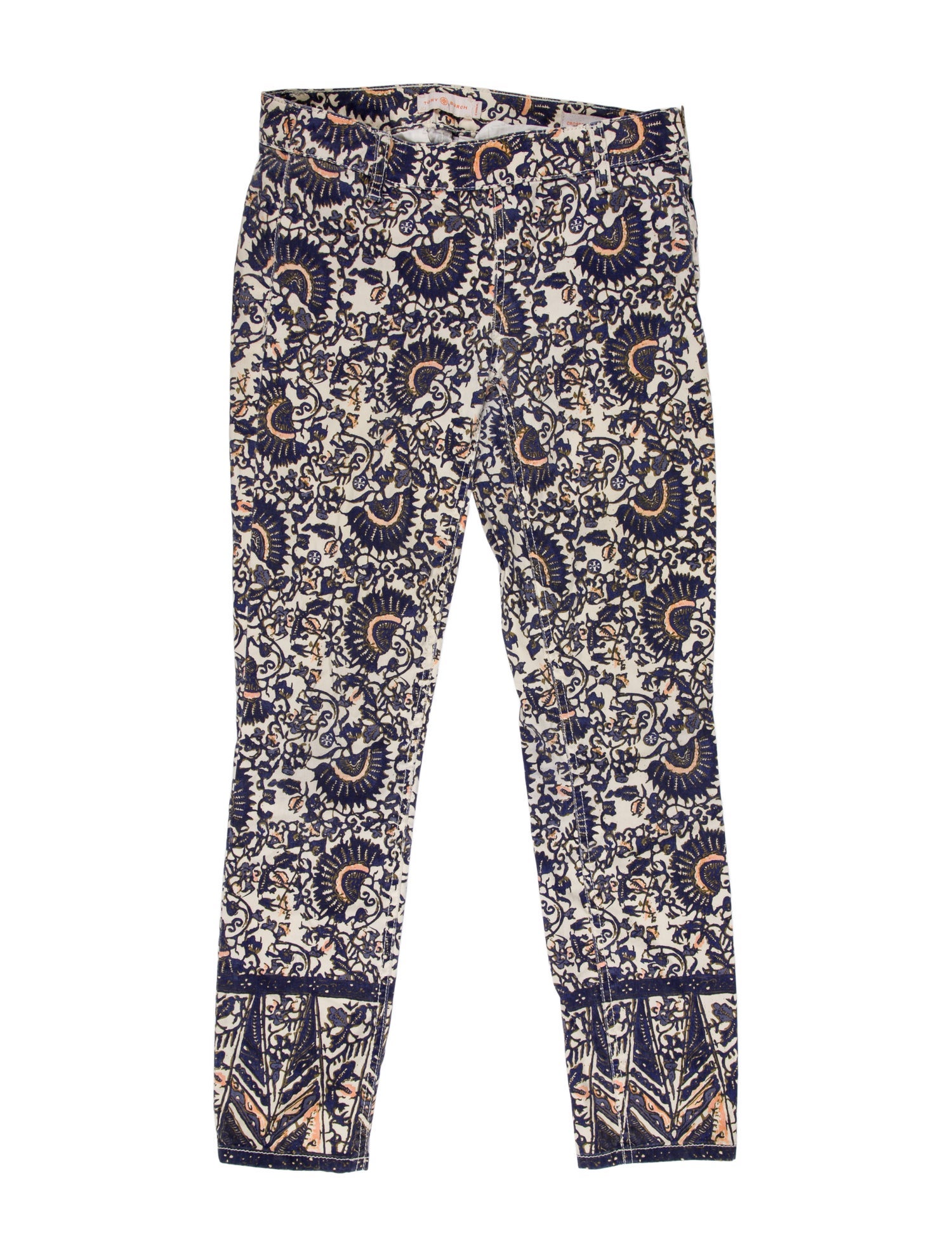 Tory Burch Printed Skinny Leg Pants