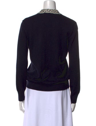 Tory Burch Merino Wool Open Front Sweater