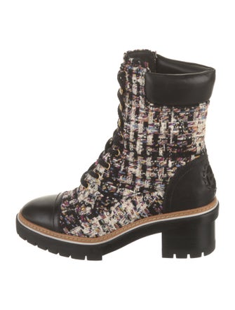 Tory Burch Leather Combat Boots