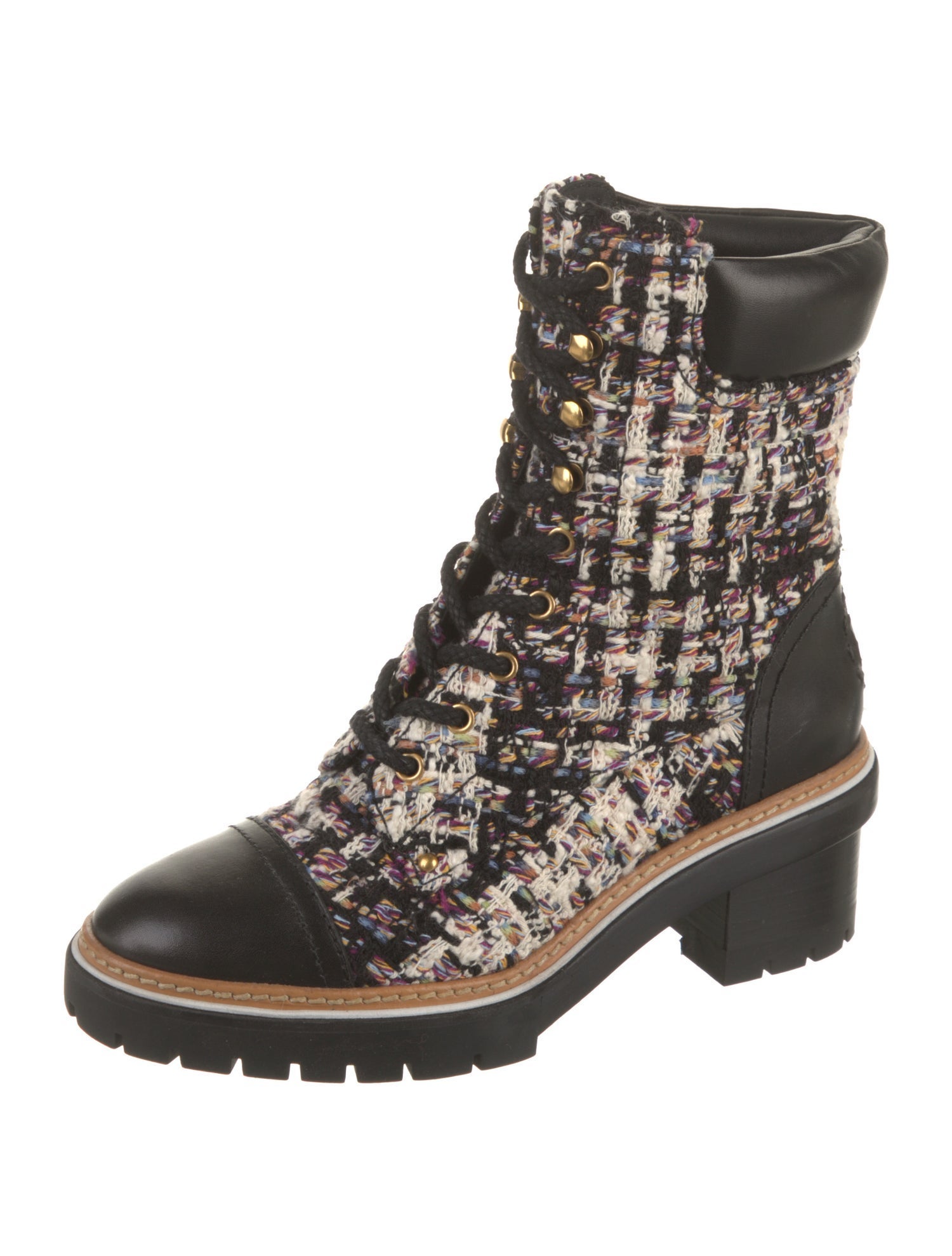 Tory Burch Leather Combat Boots
