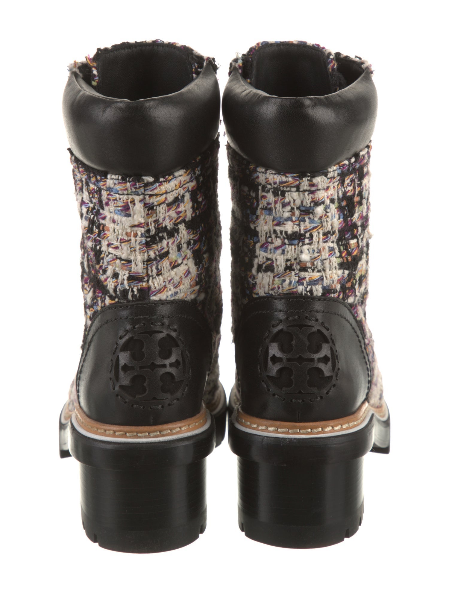 Tory Burch Leather Combat Boots