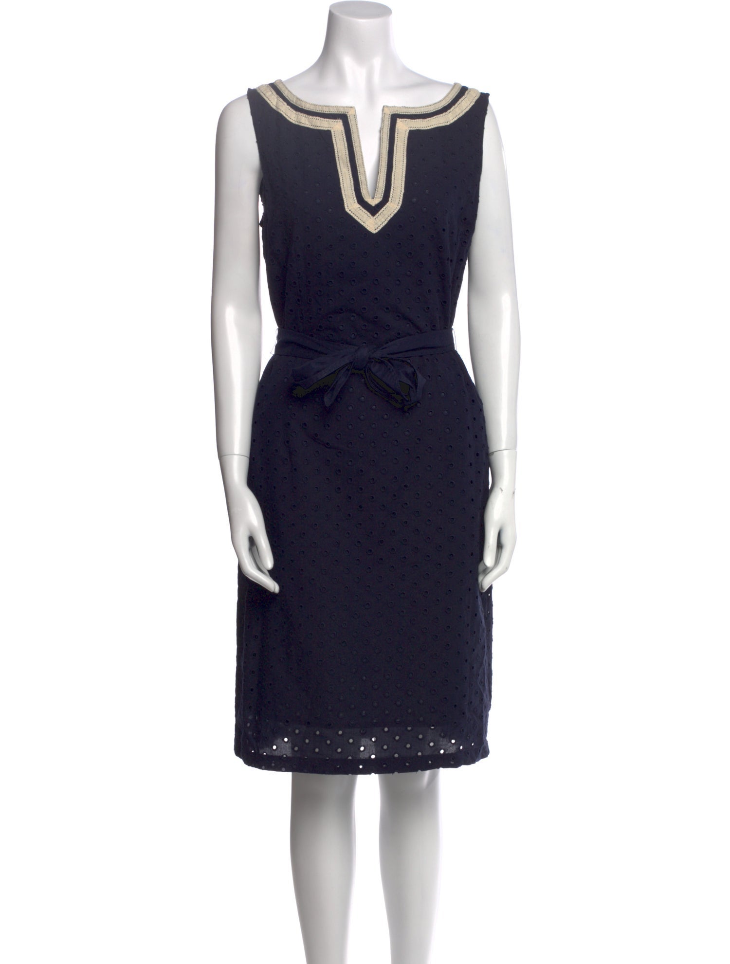 Tory Burch V-Neck Knee-Length Dress
