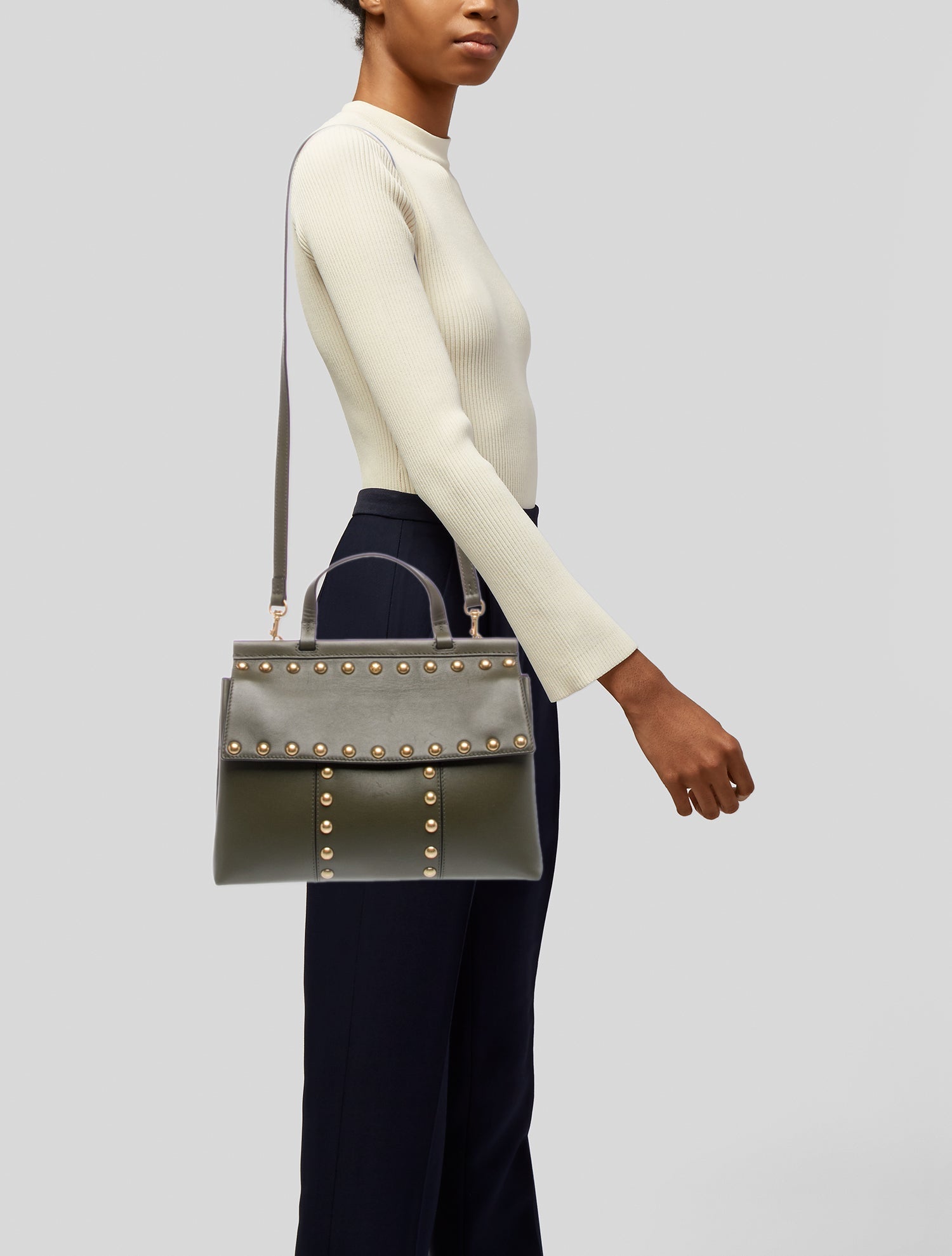Tory Burch Leather Top Handle Bag