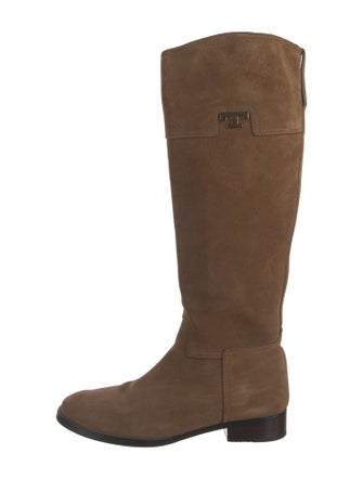 Tory Burch Suede Riding Boots
