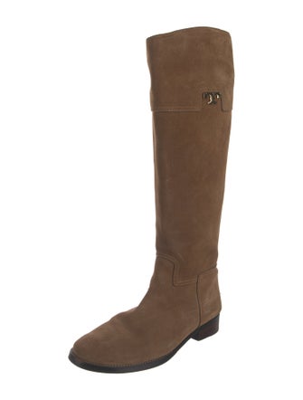 Tory Burch Suede Riding Boots