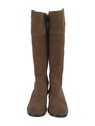 Tory Burch Suede Riding Boots